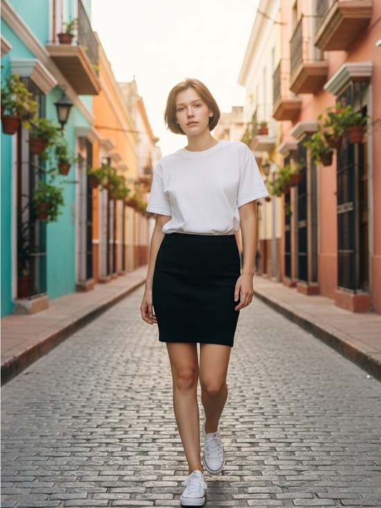 GAP Dresses & Skirts - GAP Black Ribbed Stretch Pencil Skirt Classic Workwear - Black Small